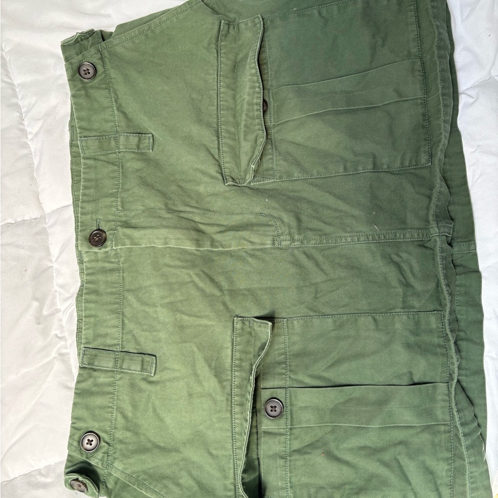Green Cargo Shorts